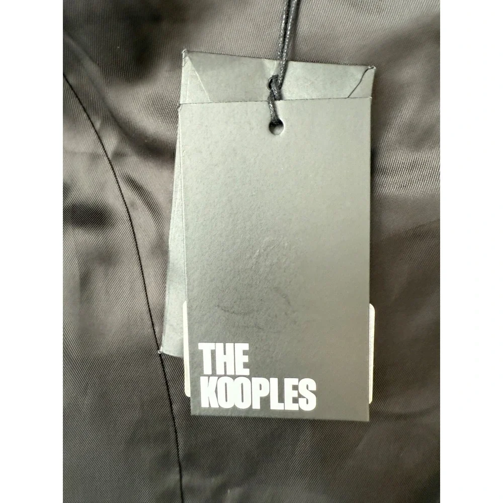 NWT The Kooples Blazer Burgundy Crepe French Designer Size FR/36 US/4